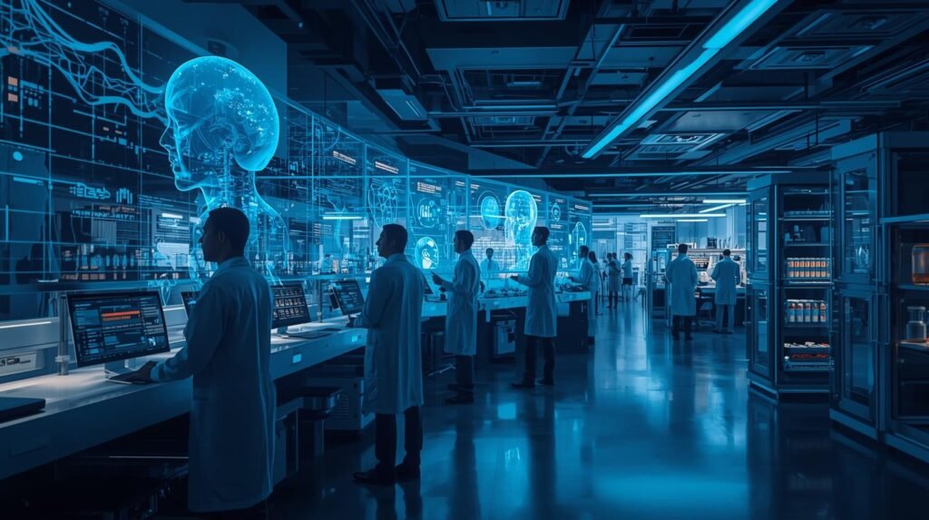 AI pharmaceutical research enhancing drug discovery through intelligent data analysis