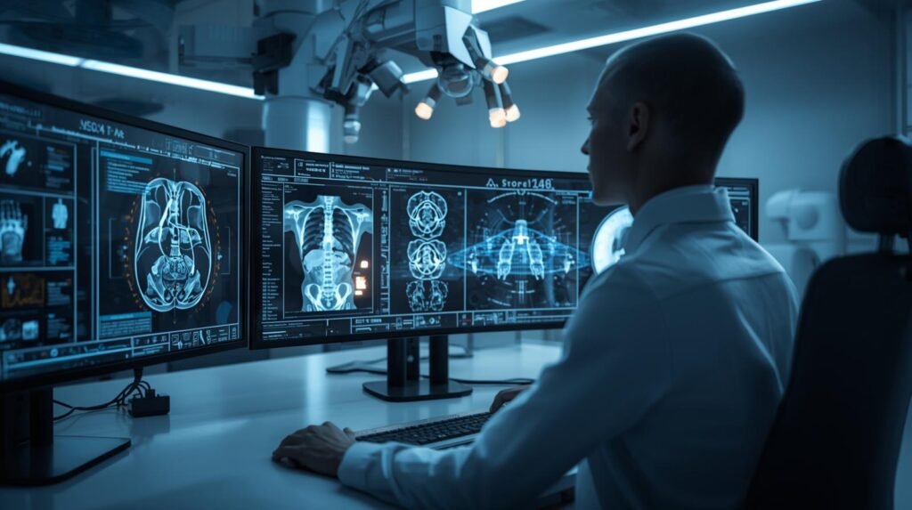 AI for diagnostics detecting diseases earlier through medical imaging